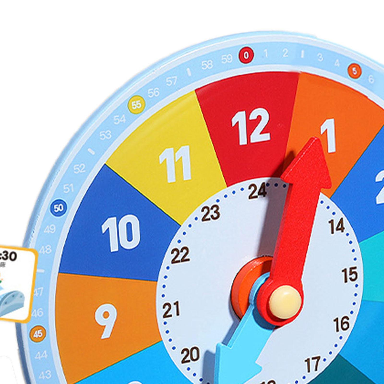 Kids Education Number - Wooden Education Clock Learning Toy for