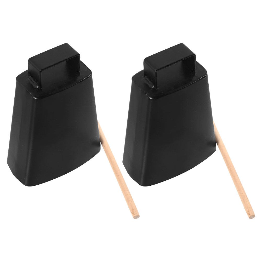Kids Education Activities - 2 Sets Metal Cowbell Handheld Percussion