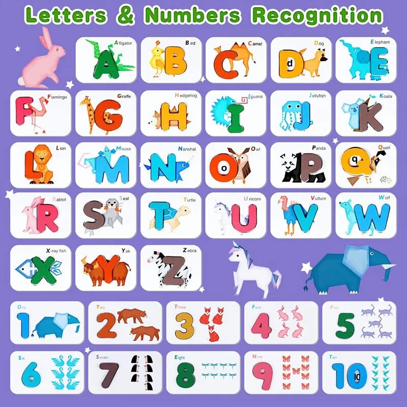 Montessori Alphabet Numbers Fl - Kids Education Number 评论和价格