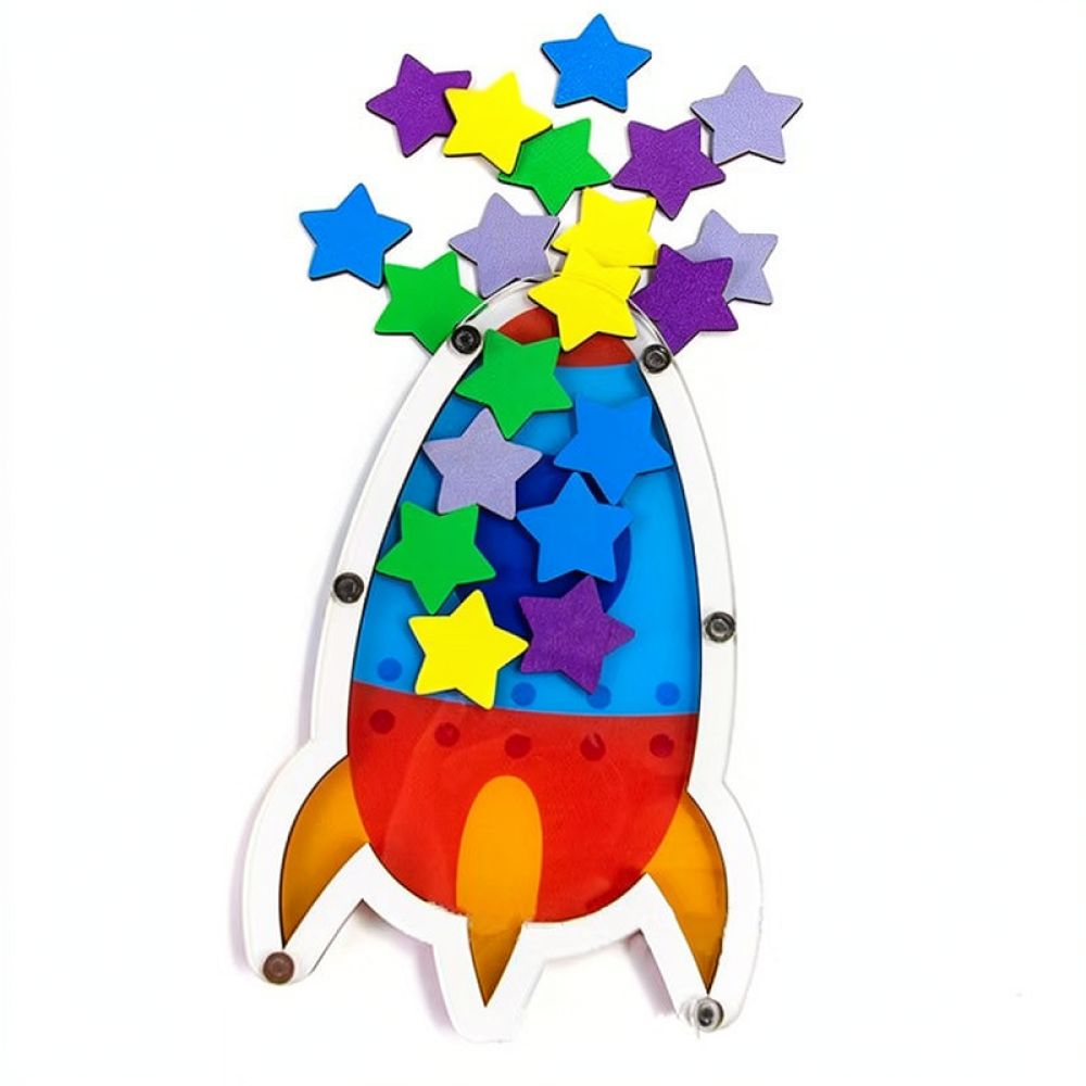 Cute Wooden Star Reward Jar Fo - Kids Education Motivation 评论和价格