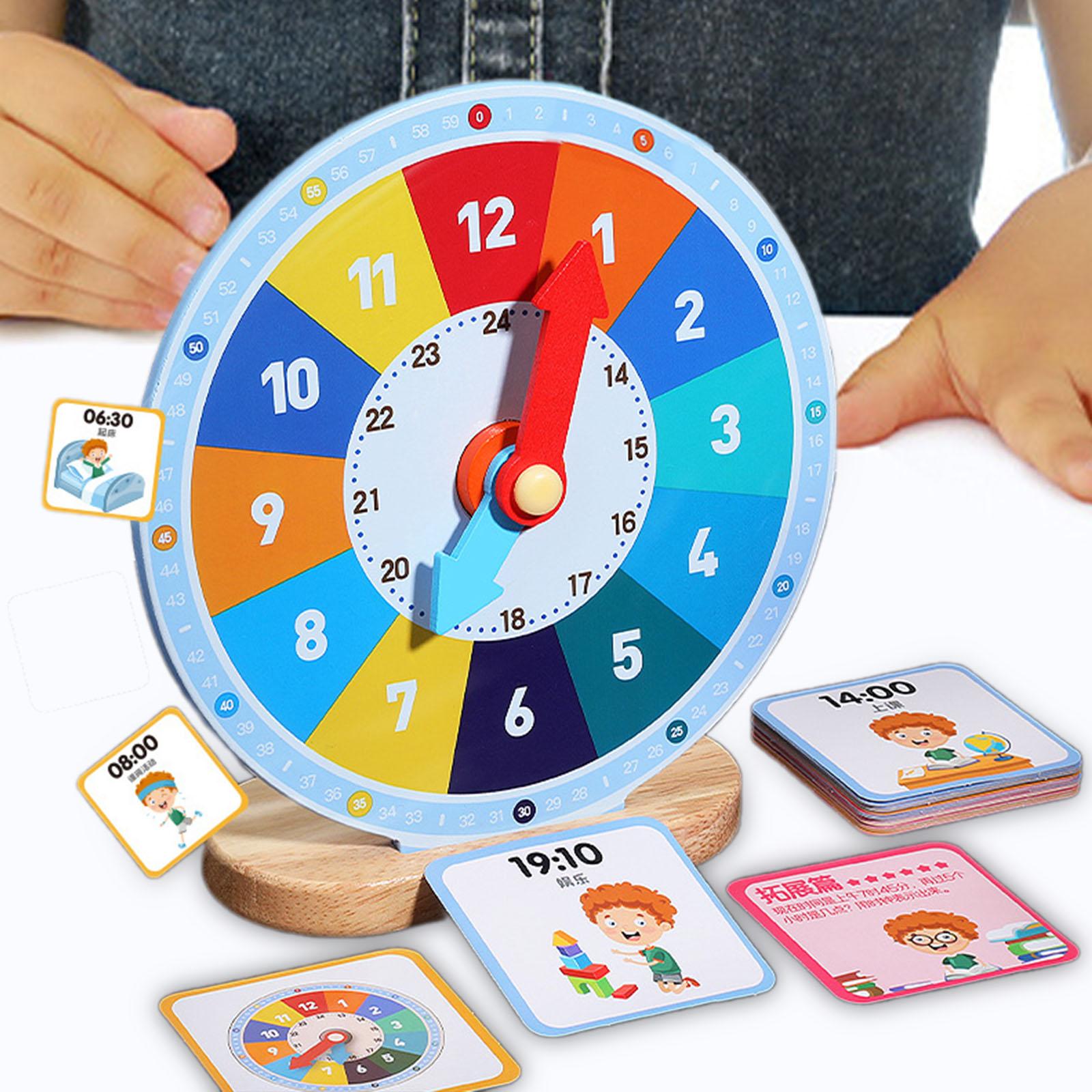 Wooden Education Clock Learnin - Kids Education Number 评论和价格
