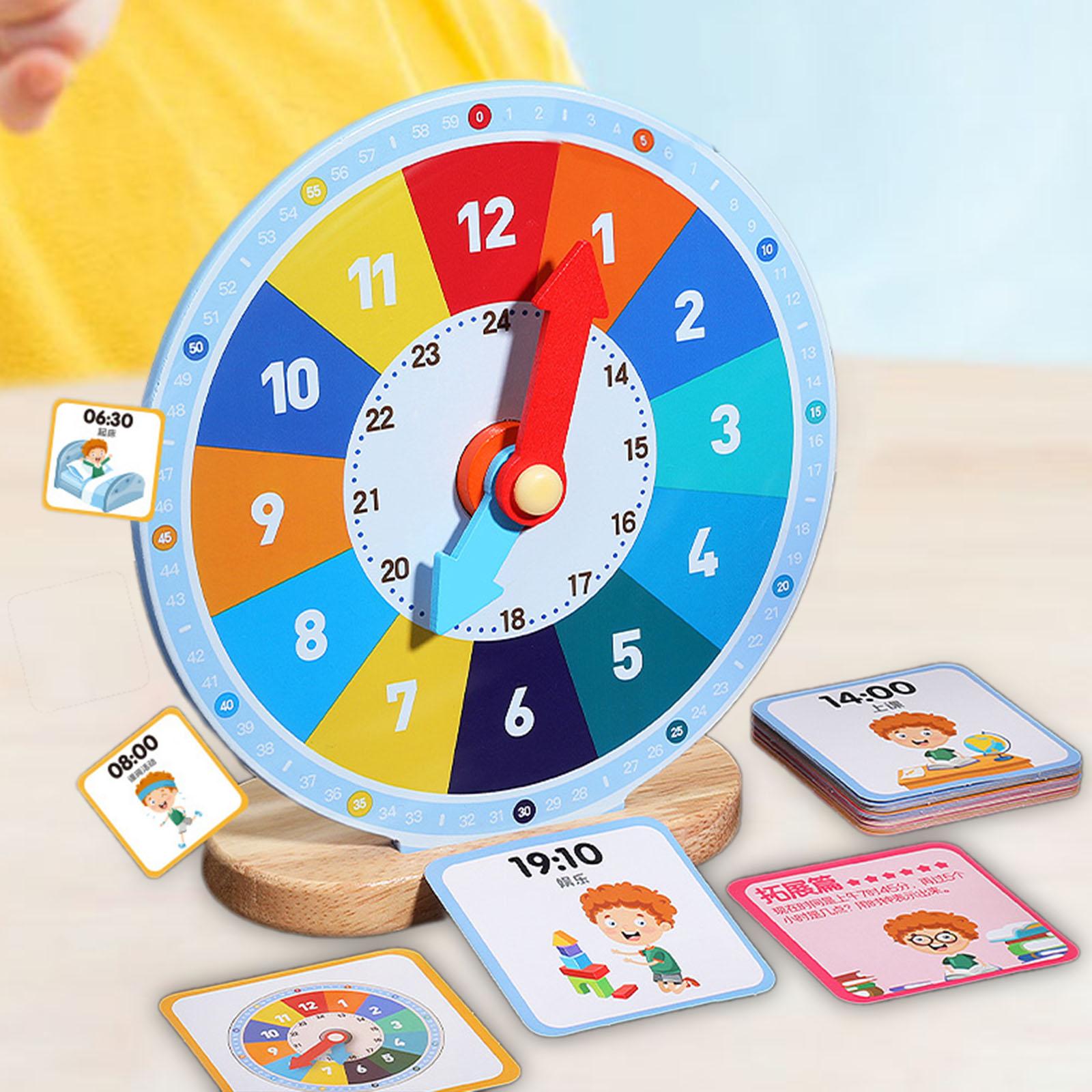 Wooden Education Clock Learnin - Kids Education Number 评论和价格