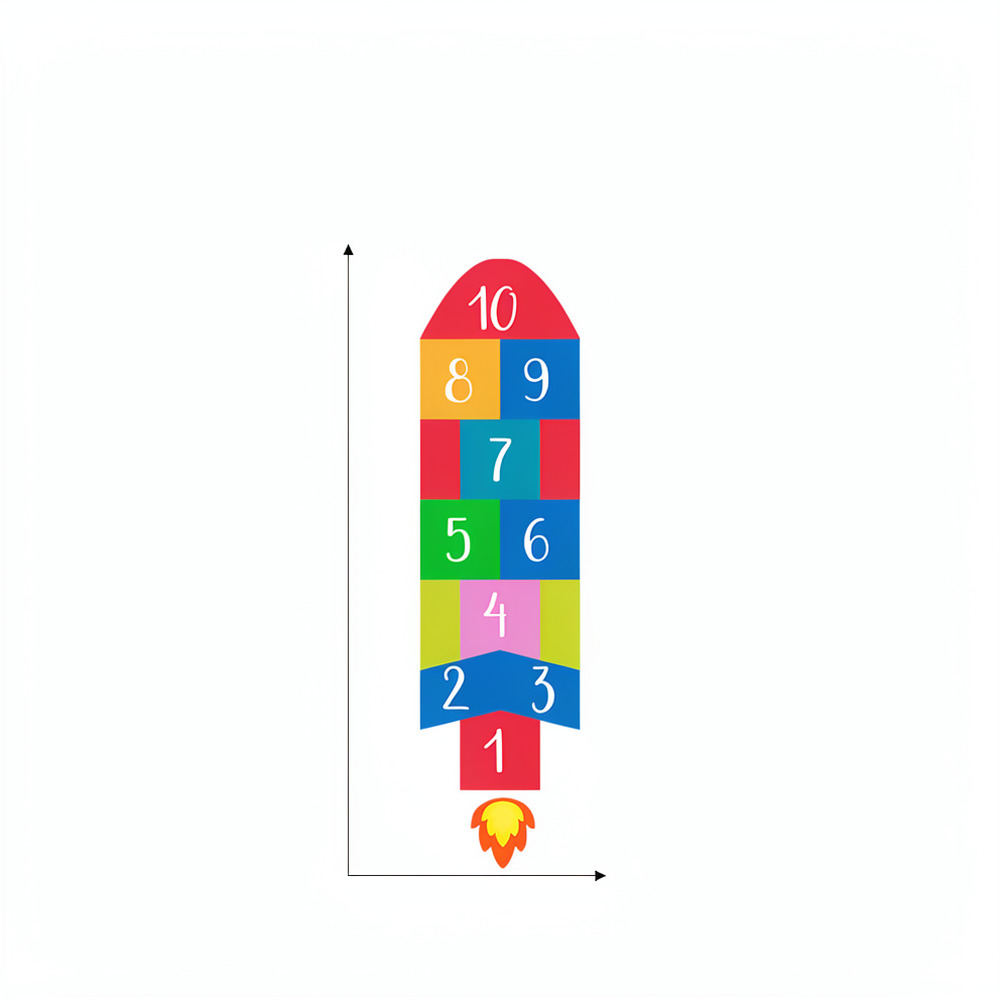 Educational Rocket Hopscotch W - Kids Education Activities 评论和价格