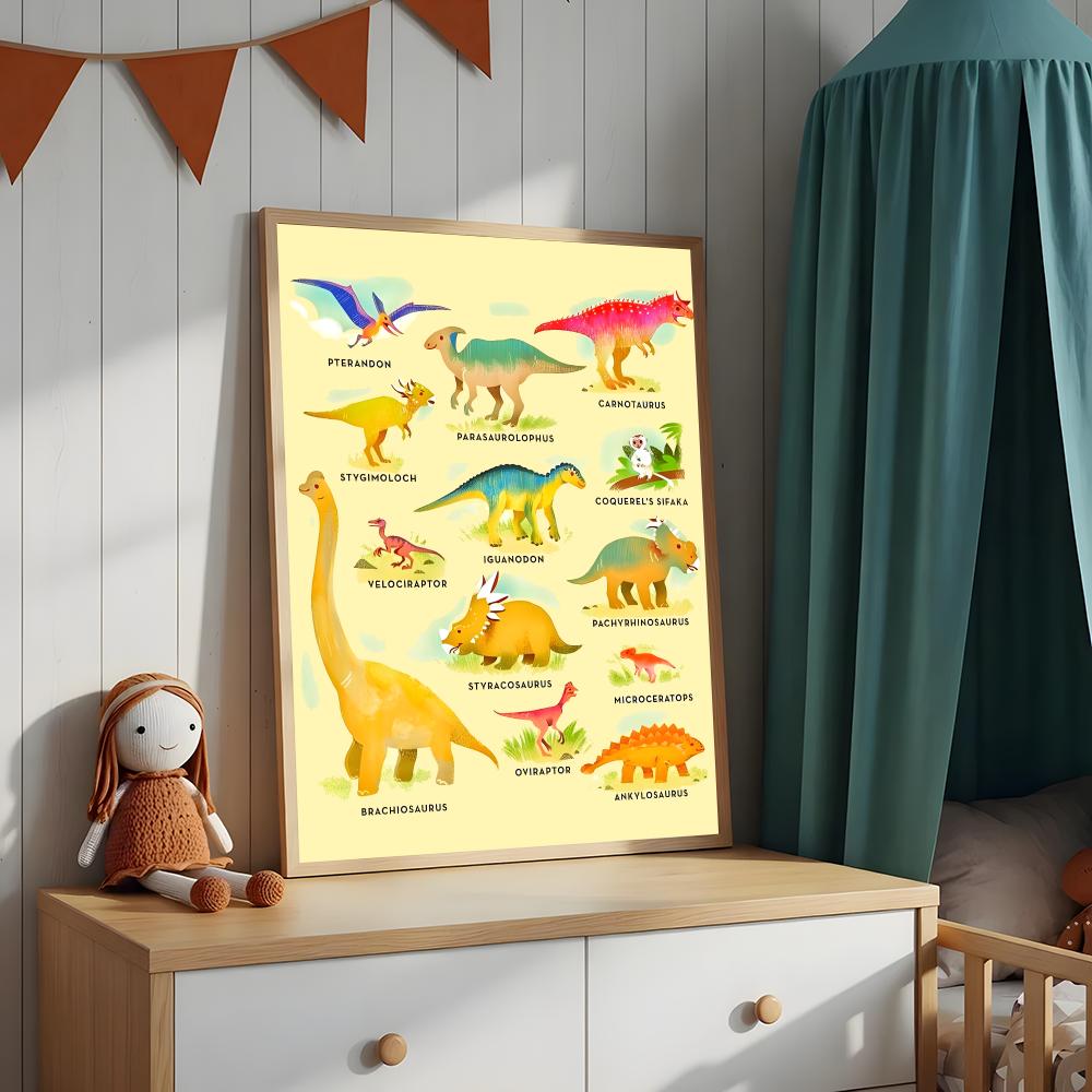 Art Dinosaur Names Chart Poste - Kids Education Name 评论和价格